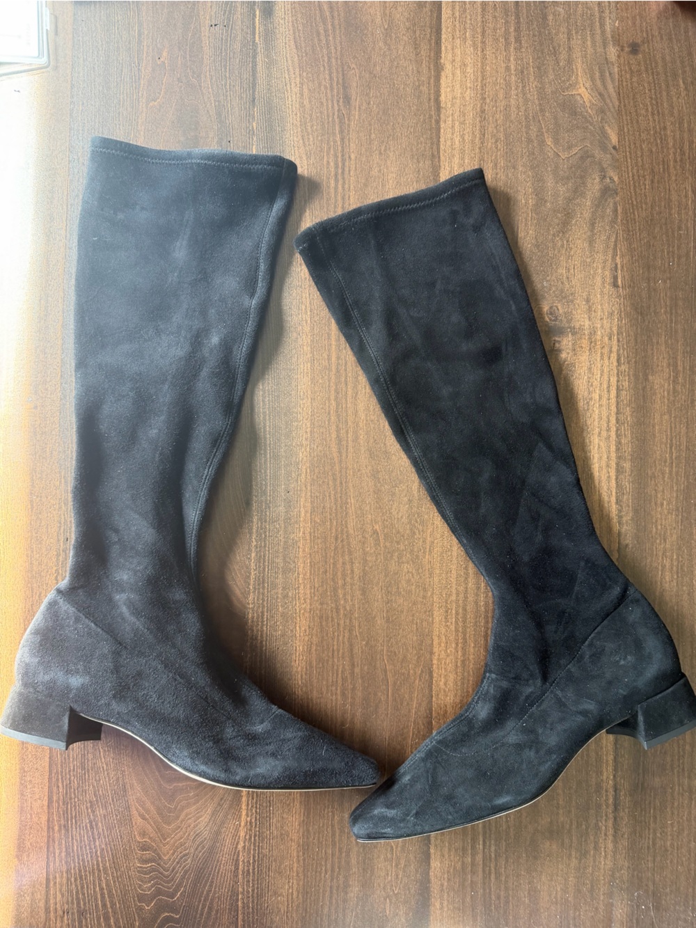 Reformation Black Suede Boots